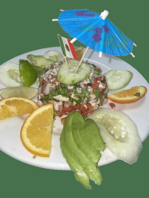 K. Orden de Ceviche de Camarones / K. Shrimp Ceviche Order.