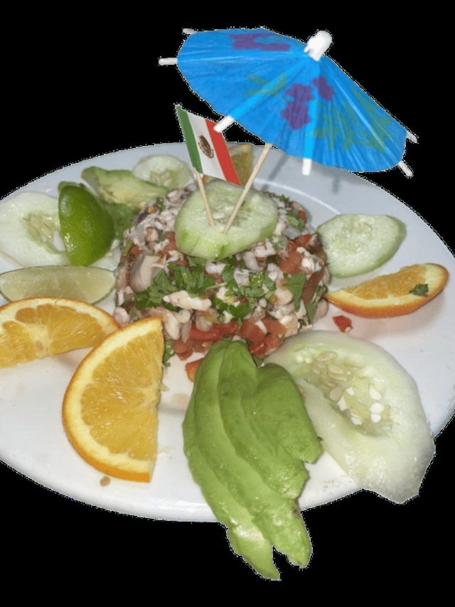 K. Orden de Ceviche de Camarones / K. Shrimp Ceviche Order.