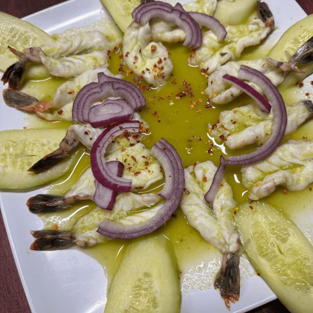 H. Camarones Aguachile Estilo Culiacán / H. Aguachile Shrimp Culiacan Style.
