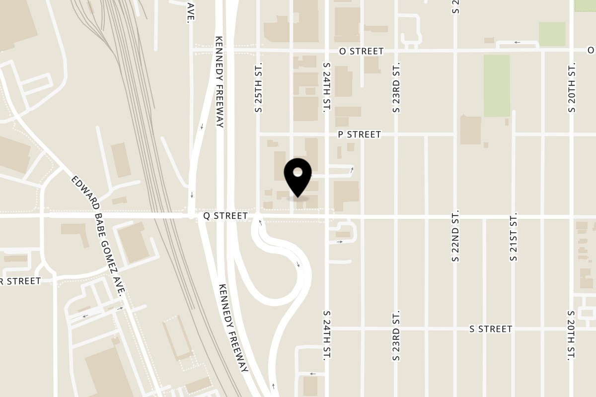 Map showing the location of El Dorado Mexican Restaurant on 5134 S 24th St in Omaha